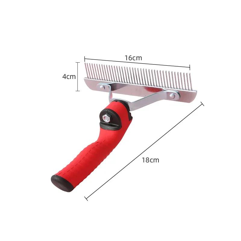 Dog Brushes for Grooming Large Dogs Long Hair Dog Rake Pet Grooming Brush Steel Comb for Golden Retriever Husky German Shepherd