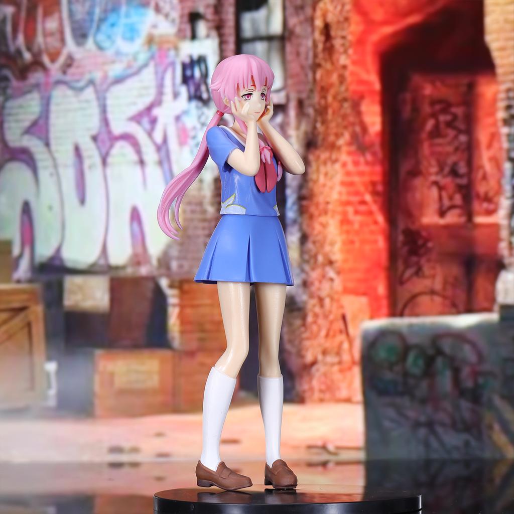 Mirai Nikki Gasai Yuno Collectibles Christmas action anime figure figurine display pieces figurines gifts Articulated Scale Detailed Movable Poseable