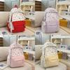 School Backpack For Girls With Oxford Fabric And Butterfly Bow For Teen Study Use
