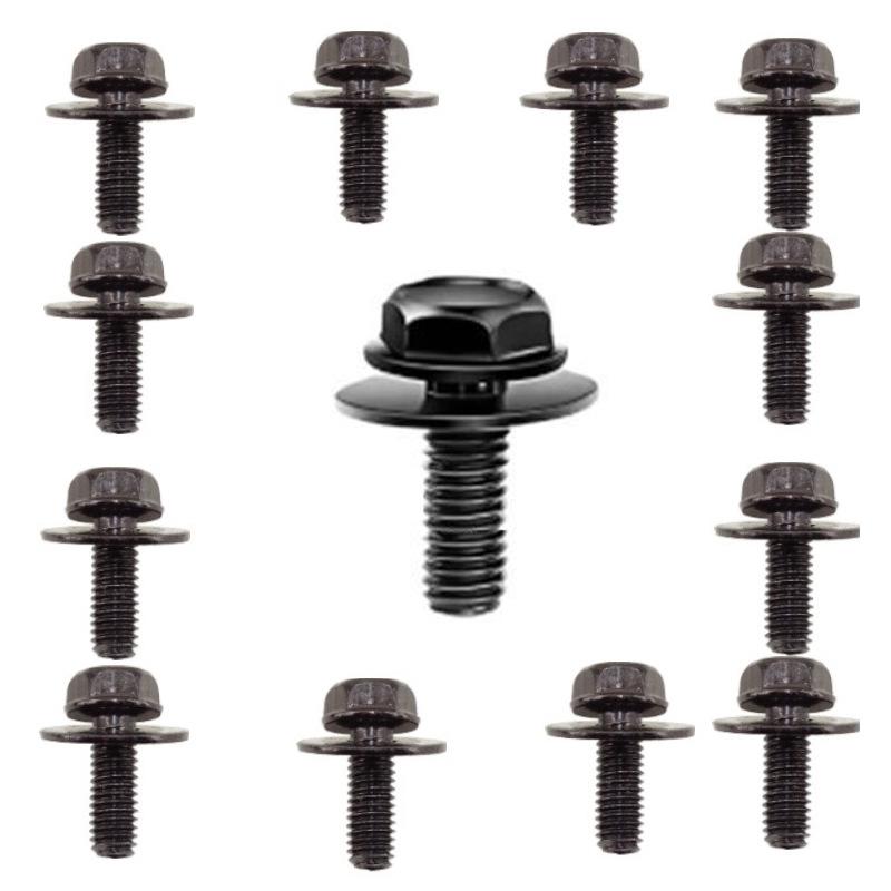 M6x16mm Fender Washer Bolt: Universal Metal Mudguard Fastener Screw