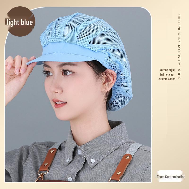 Women's Breathable Dustproof Kitchen Chef Hat - Sanitary Head Cover for Catering and Workshops