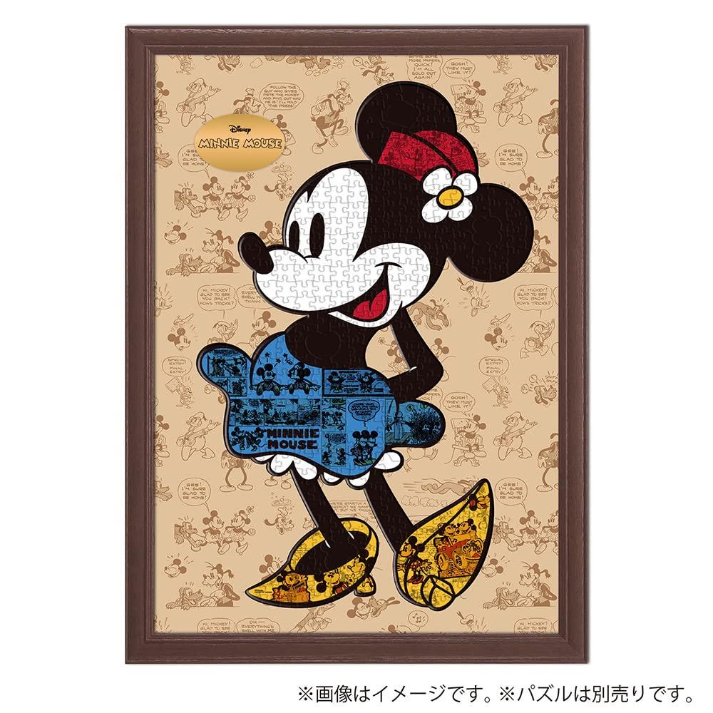 Yanoman Jigsaw Puzzle Silhouette Frame Disney Minnie Mouse Exclusive Patterned Mount with Ornament Stickers Cell Cover Hanging Cord Panel Frame UV-Cut