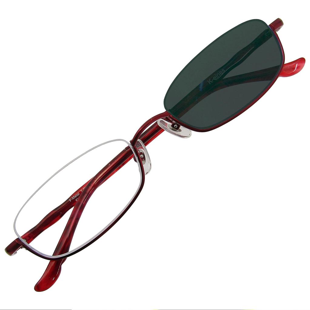 Visible light photochromic sunglasses that change color even in the blue light 42003 light photochromic [k-eines] car, stylish, oval, under-rim,