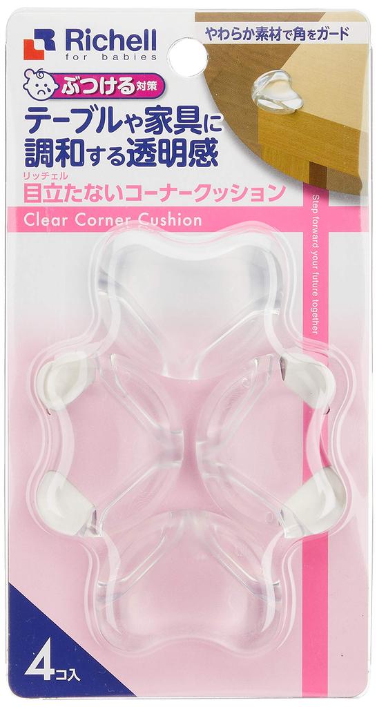 Richell Baby Guard Discreet Corner Clear Cushion,