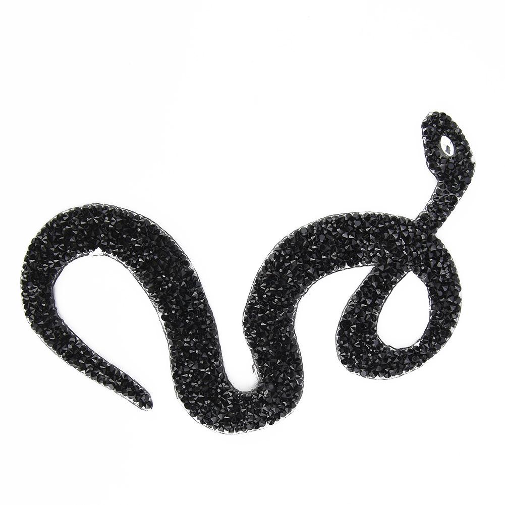 SnakE Shaped Rhinestones Trim Ribbon Mesh Wrap Roll   Clothing Accessories Applique (Silver)