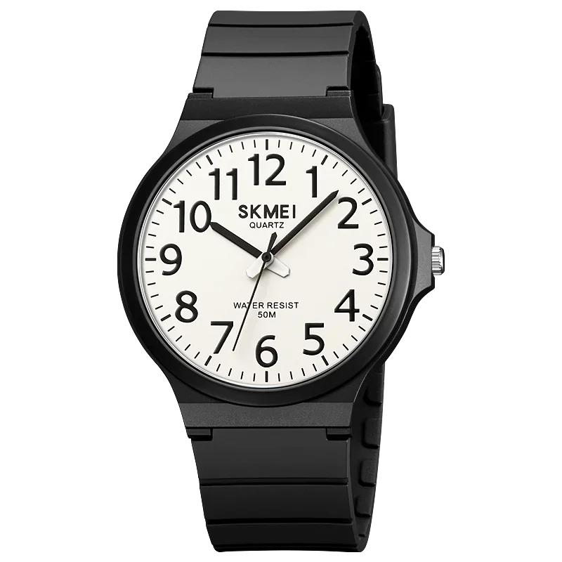 Skmei 2108 Watch For Male Time Clock Reloj Hombre for Fashion Men Quartz Wristwatches Mens New Simple TPU Strap 3Bar Waterproof