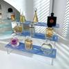 Acrylic Riser Display Stands 3 Tier Perfume Organizer Display Shelf & Versatile Cupcake Stand Holder for Figures,Dessert Shelf