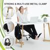 DMcore Canvas Foot Rest Hammock, Adjustable Mini Foot Rest Stand Under Desk Home Office … (Black)