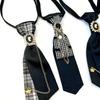 9 Styles Fashion Necktie Metal Chain Crystal Pendant Jewelry Bowtie Evening Adjustable Pre-Tied JK Shirt Decoration Bow Tie