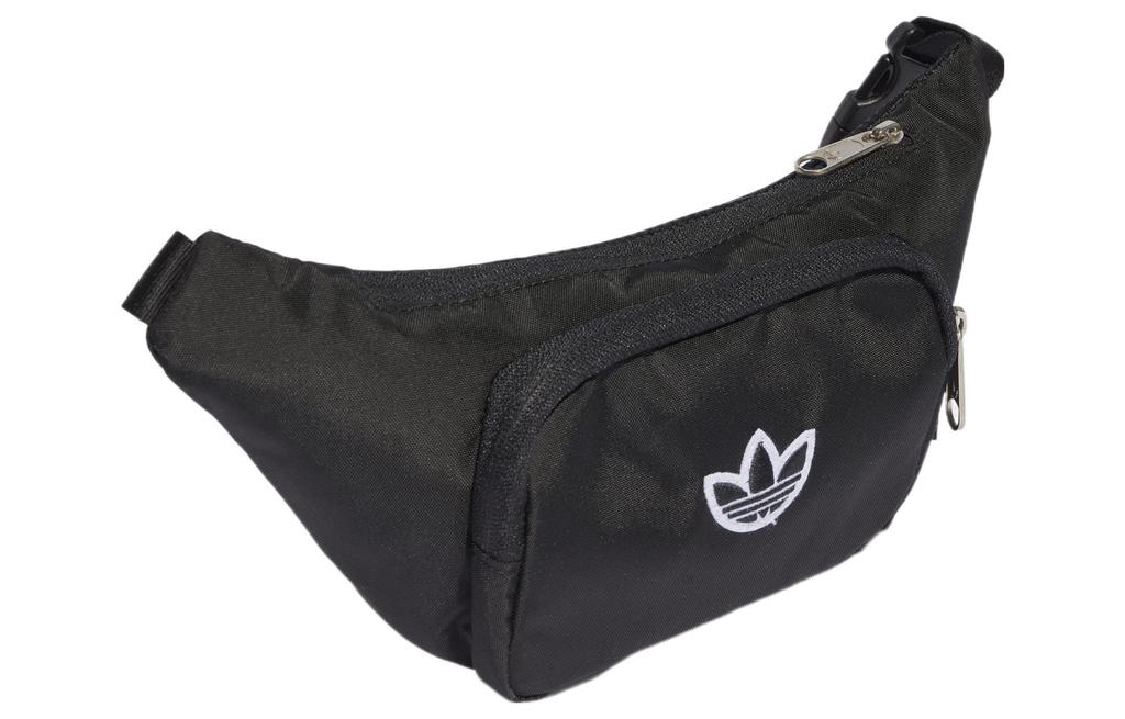Adidas Originals Adidas Top Zip Closure Recycled Nylon Crossbody Bag, Fanny Pack Regular Unisex Black IJ5007