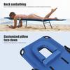 Foldable Camping Cot for Adults, Reclining Lounge Chair with Face Hole, 4 Height Adjustable, Removable Pillow