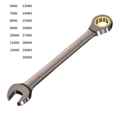 Adjustable Wrench Universal  Wrench Flexible Torque 6-20mm Ratchet Spanner Simple To Use for Homes  & Professional Use