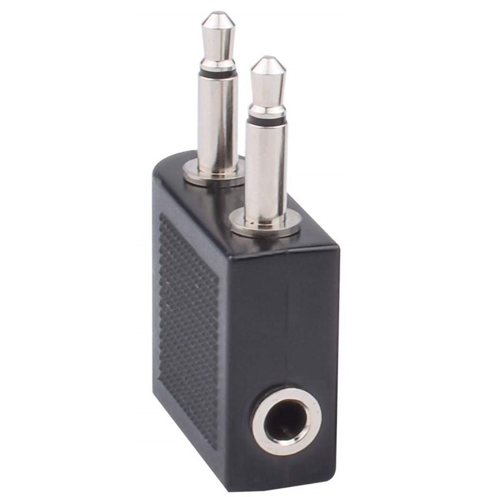 Flugzeug-Airline-Flugadapter für Kopfhörer, Flugzeugsitz-Kopfhörerbuchse, 3,5-mm-Klinkenstecker