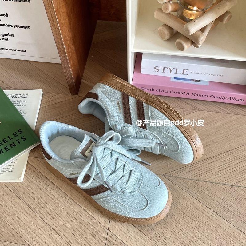 Zhao Ruth's same skateboard shoes women's trend ins versatile casual shoes Hong Kong style students thick-soled heightening sports shoes