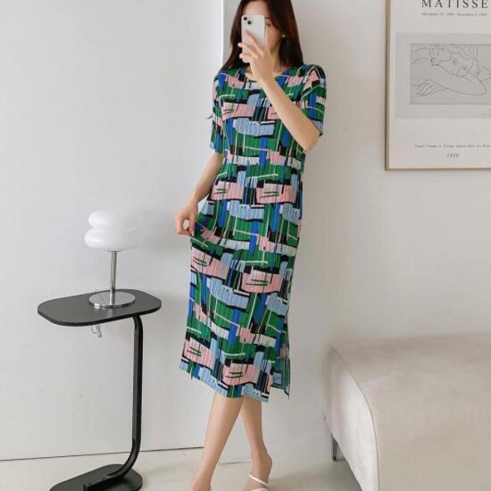 New ArrivalS Open Run Women S Button Long dreSS Side Slit Summer dreSS