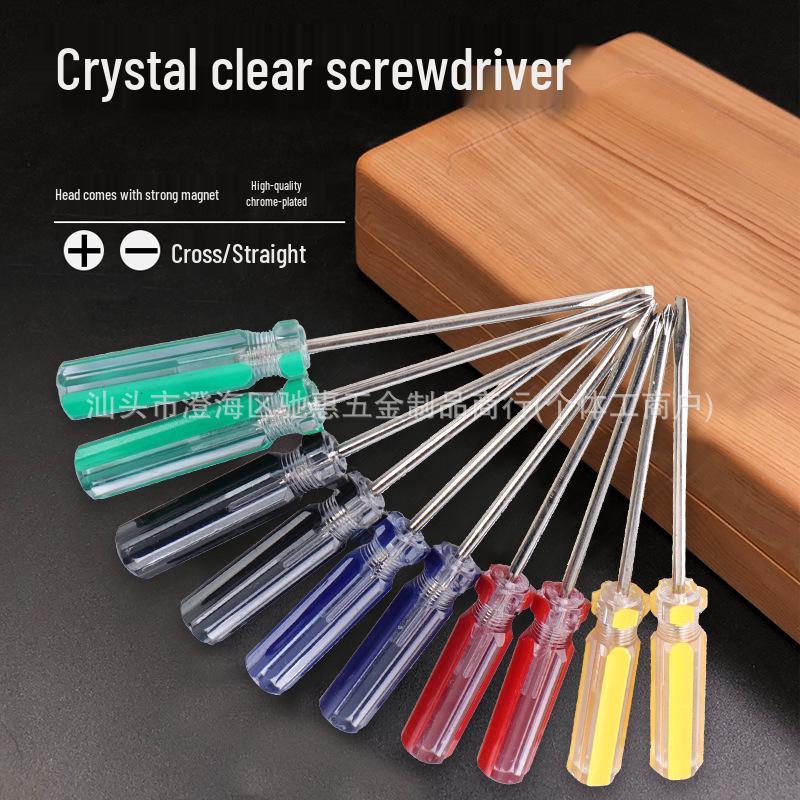 Transparent Striped Screwdriver with Magnetic Tool for Mobile, Tablet, and Small Electronics Repair