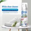 White Shoe Cleaner Mousse - Waterless Cleaning & Whitening with Brush for Sneakers