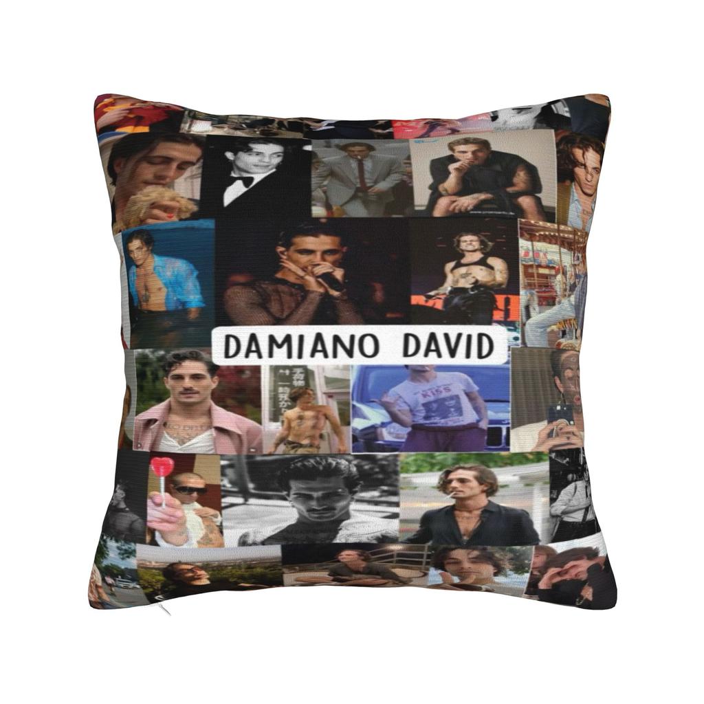 Soft and Sweet Seat Damiano David rock Singer Fan Gift Decorations Pillowcase Merch  Pillow Cover Square Multi-Size