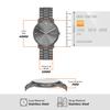 SKAGEN Men's Analog Watch SKW6951 Gunmetal Stainless Steel Bracelet Gray Sunray Dial 40mm Three-Hand Quartz 5ATM 50m