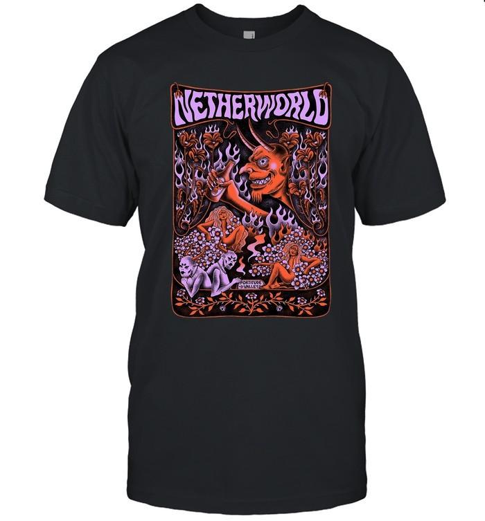 Netherworld Haunted House Graphic T-Shirt Unisex T-Shirt XXXL