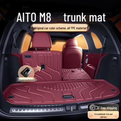 Suitable Trunk Mat for Wenjie M8 TPE25 Model AITO, 5/6-Seat Trunk Floor Mats Accessories