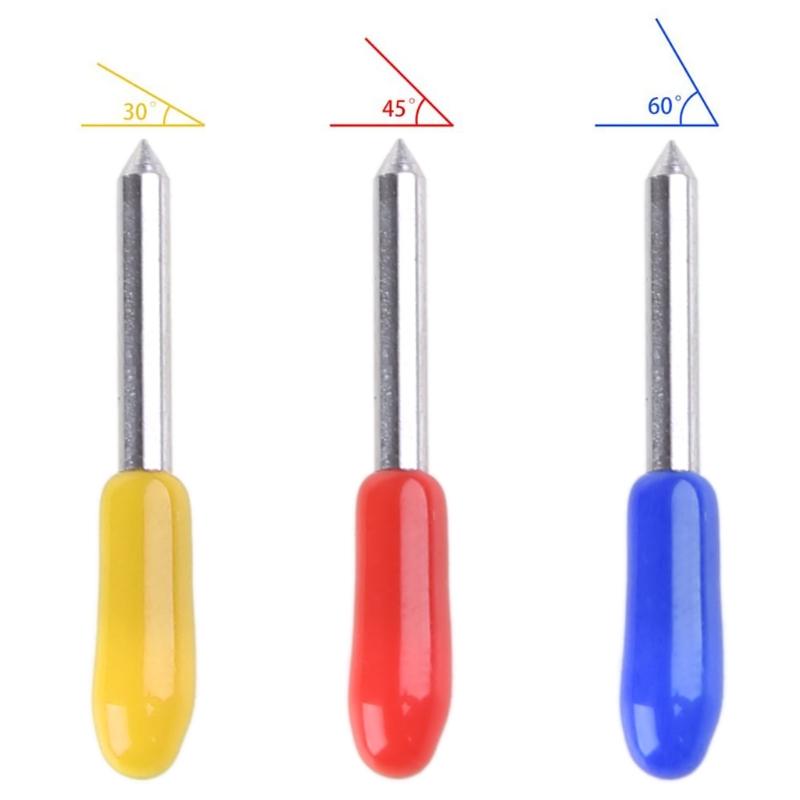 30/45/ 60 Degree Vinyl Cutter Plotter Blades + Blade Holder For Graphtec CB09 Practical Tungsten Steel Milling Cutter
