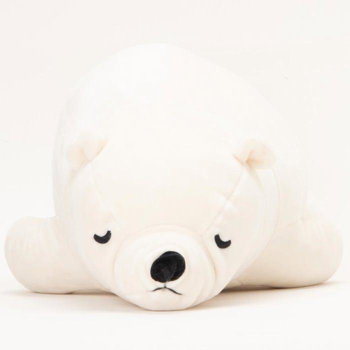 Peluche nemu nemu - shiro l'ours polaire - 51 cm - trousselier - blanc - beige - enfant - intérieur