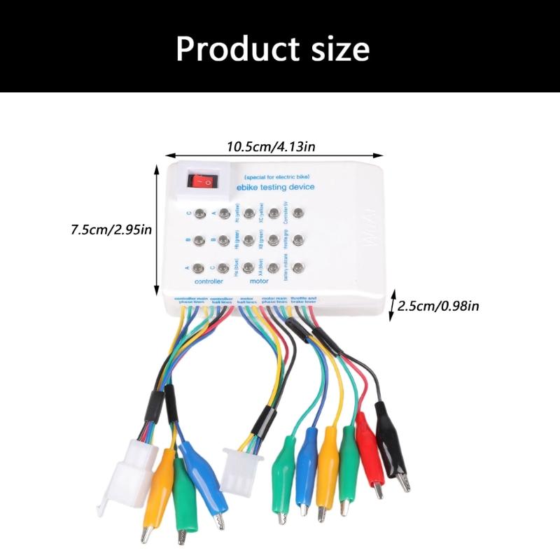 Dispositivo di Test per Biciclette Elettriche ad Alta Precisione Set di Manutenzione Con Scocca in ABS per Rilevamento Guasti del Controller e del Motore