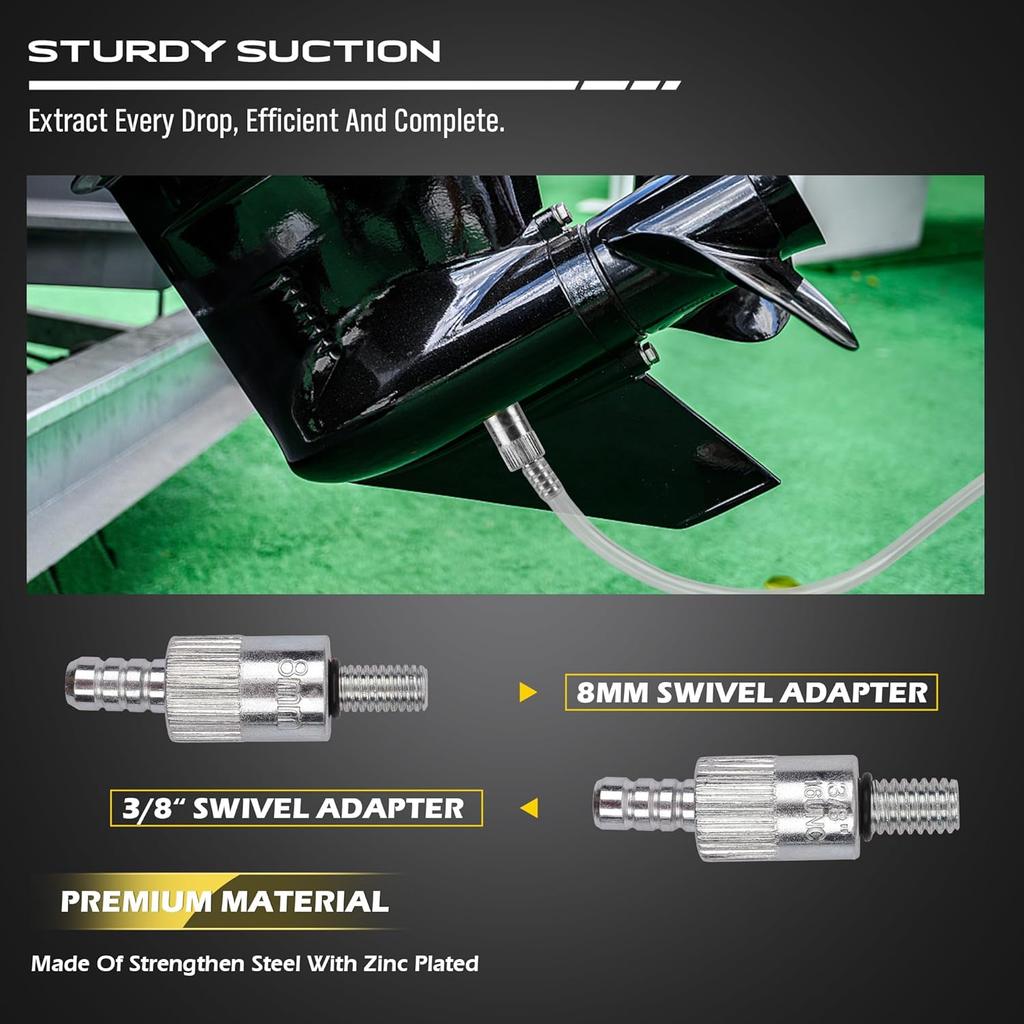 Lower Unit Gear Oil Pump: Transmission Fluid Transfer Extractor Kit Marine Boat Engine Motor Automotive Car Change Can Bottle Filler Differential