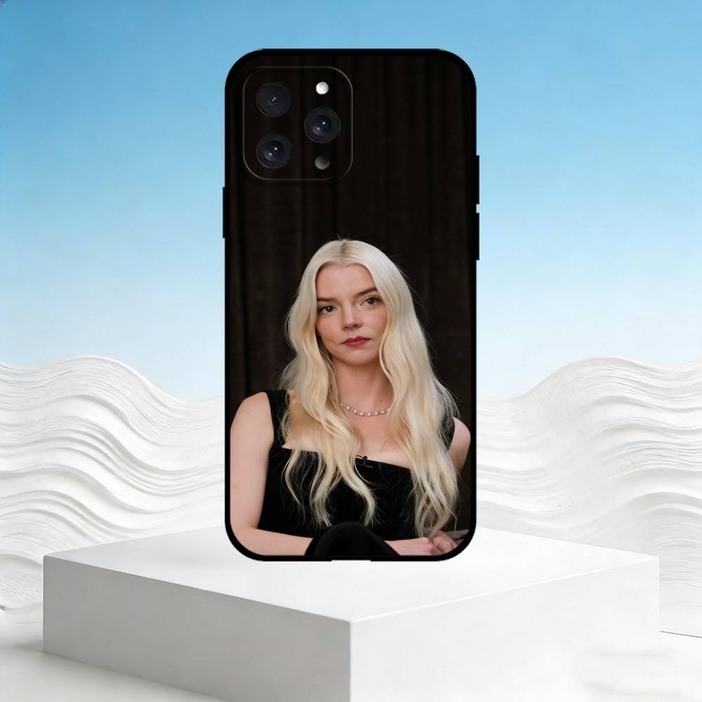 A-Anya Taylor-Joy Handyhülle Für iPhone 17,16,15,14,13,12,11 Plus,Pro Max,SE4Weiche Silikon-Schwarze Hülle