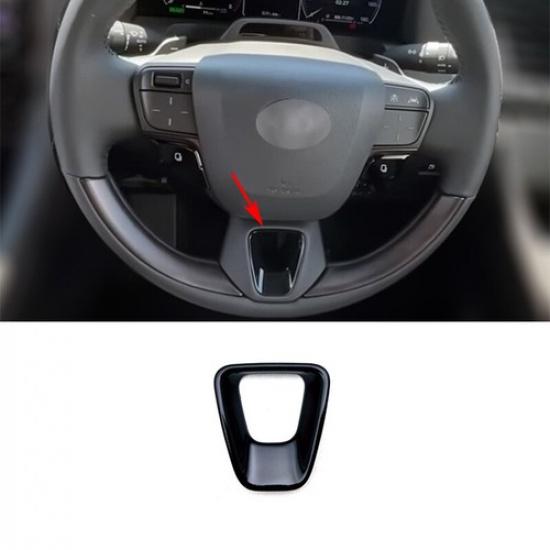 ABS Glossy black steering wheel frame Cover Trim For Toyota Crown 2023+