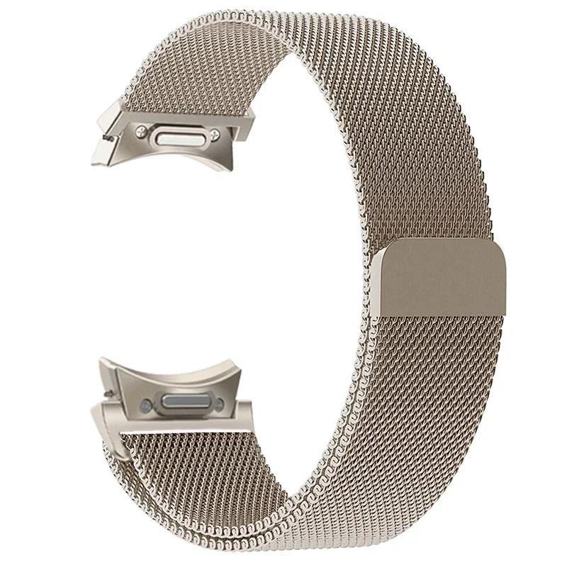 Quick Fit Milanese No Gaps Band for Samsung Galaxy Watch 7 6 5 4 Classic 43mm47mm40mm44mm42mm46mm 5Pro 45mm Magnetic Loop Strap