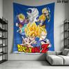 Dragon Ball Wall Tapestry Aesthetic Wall Hanging Printed Fabric Blanket Decorative Tapestries For Bedroom Living Room Home Decor