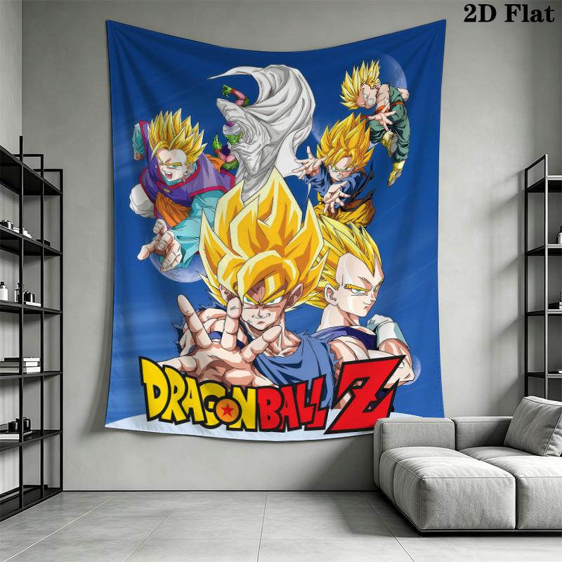 Dragon Ball Wall Tapestry Aesthetic Wall Hanging Printed Fabric Blanket Decorative Tapestries For Bedroom Living Room Home Decor