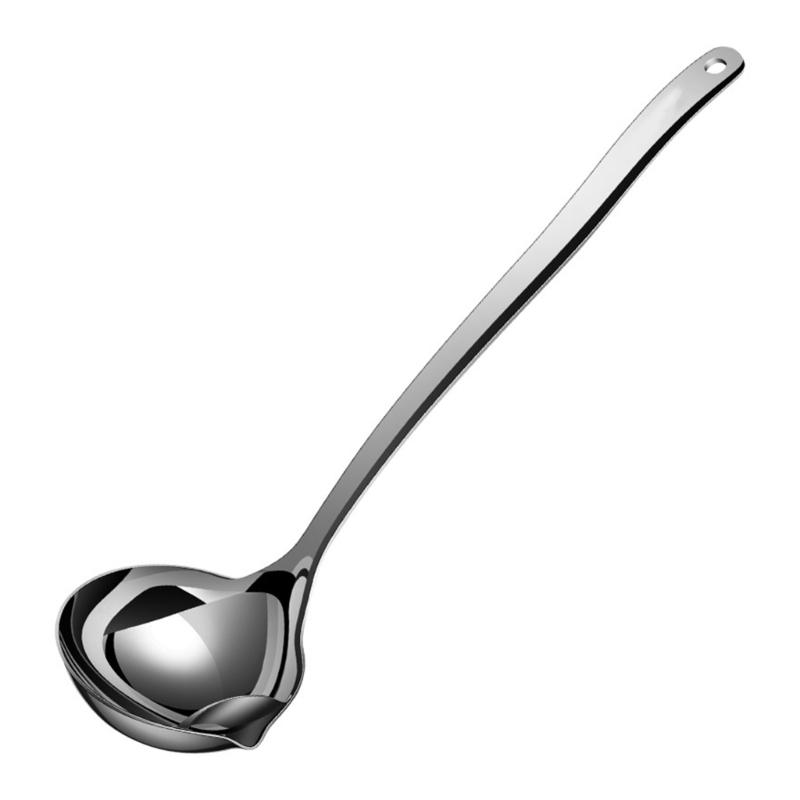 Durable 316 Stainless Steel Skimmers Spoon Oil Separators Ladles Ideal for Removing Foams and Oil from Soups and Stews