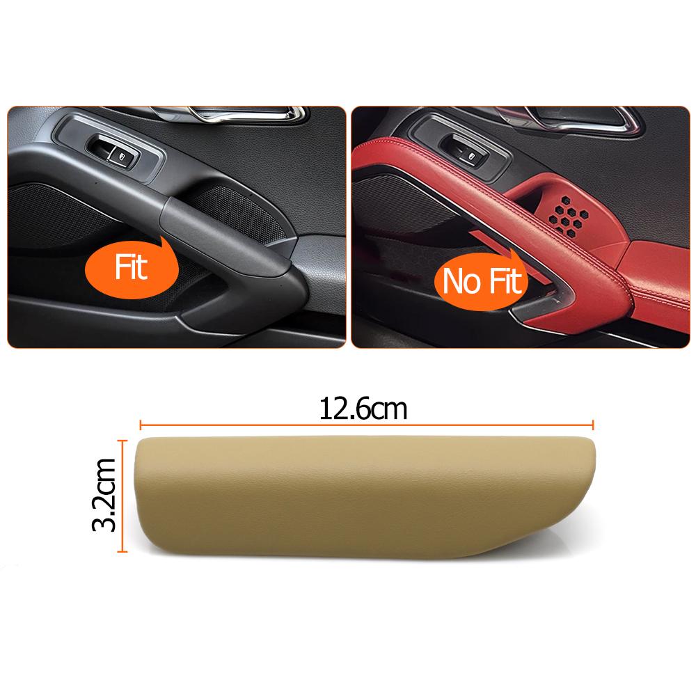 Car Interior Left Right Door Inner Pull Handle Leather Outer Cover Trim For Porsche Cayman Boxster 981 718 982 911 991 2012-2023