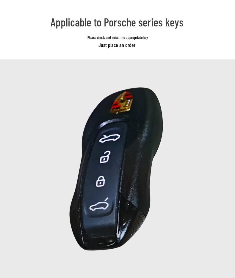 Wildleder Schlüsselabdeckung mit Schnalle für Porsche Macan 4, Passend für 25 Modelle, rein elektrisch & Jincheng Edition