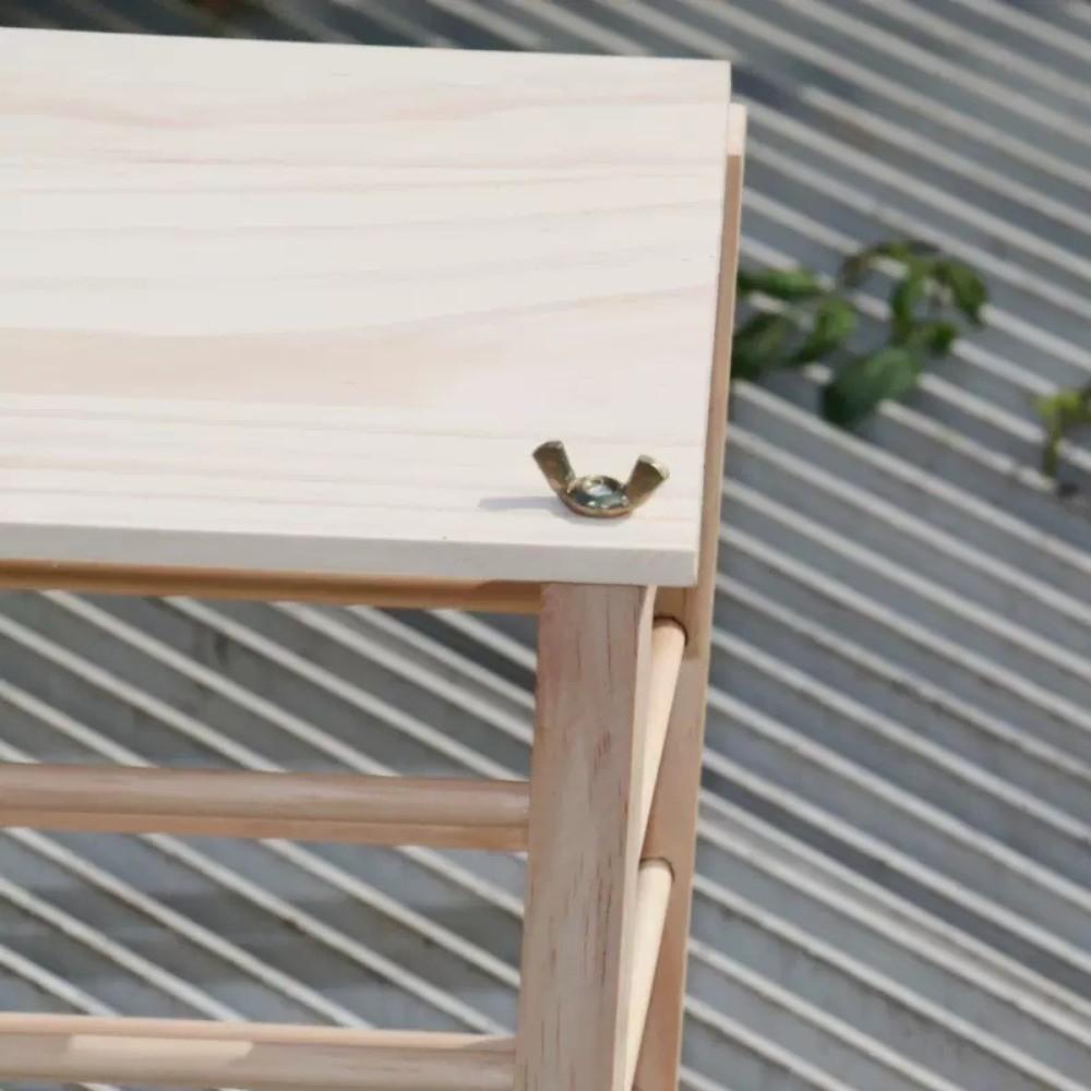 Practical Wooden Rabbit Hay Manger Detachable Durable Rabbit Hay Rack Self-Feeding Hay Feeder Pet Habitat