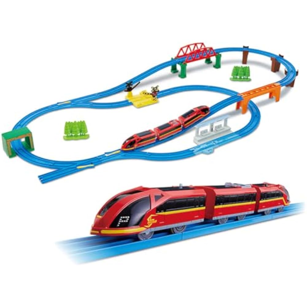 Takara Tomy Plarail Asobi is connected! Plarail best selection set train train toys for ages 3 an...