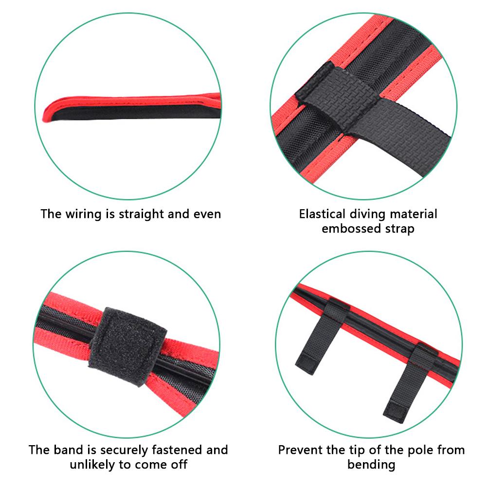 Portable Foldable Fishing Rod Tip Protective Cover Fishing Rod Tip Cover Cap Fishing Rod Protective Sleeve Fishing Accessories