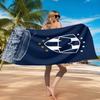 Monter-rey Football Crest Art Printed Microfiber Beach Towel, Soft And Absorbent, Quick-Dry, Ideal for Summer Travel, Beach Essential, Swimming Pool