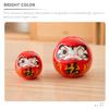 Statue Little Bodhidharma Ornaments Daruma Tumbler Ceramic Figurine Red Japanese Figurines