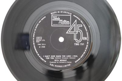 7inch Record RITA WRIGHT - I Can't Give Back The Love I Feel F TMG791 Tamla Motown 1971 UK Soul/Funk Used