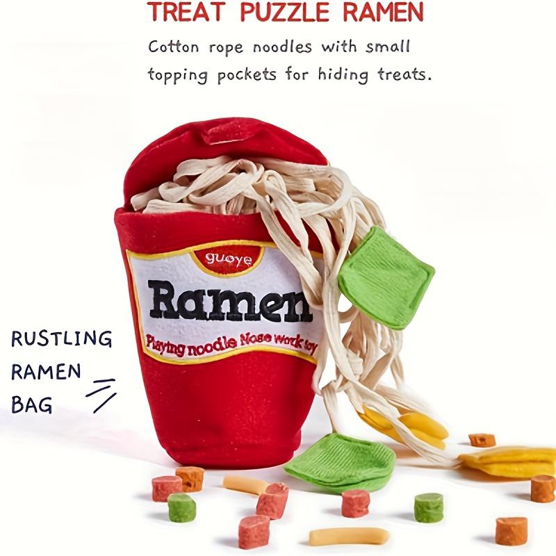 1pc Pet Smell Toys Noodle Design Pet Grinding Teeth Plush Toys, Dog Chewing Toys Interactive Cat and Dog Toys Aggressive Dog Toy