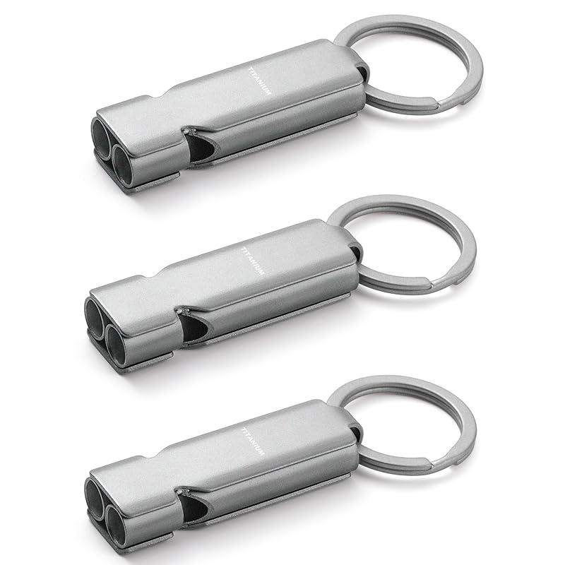 TISUR Whistle, Disaster Prevention Whistle, Crime Prevention Whistle, Emergency Rescue Whistle, Outdoor, Mountaineering, Coaching Whistle, Loud Metal