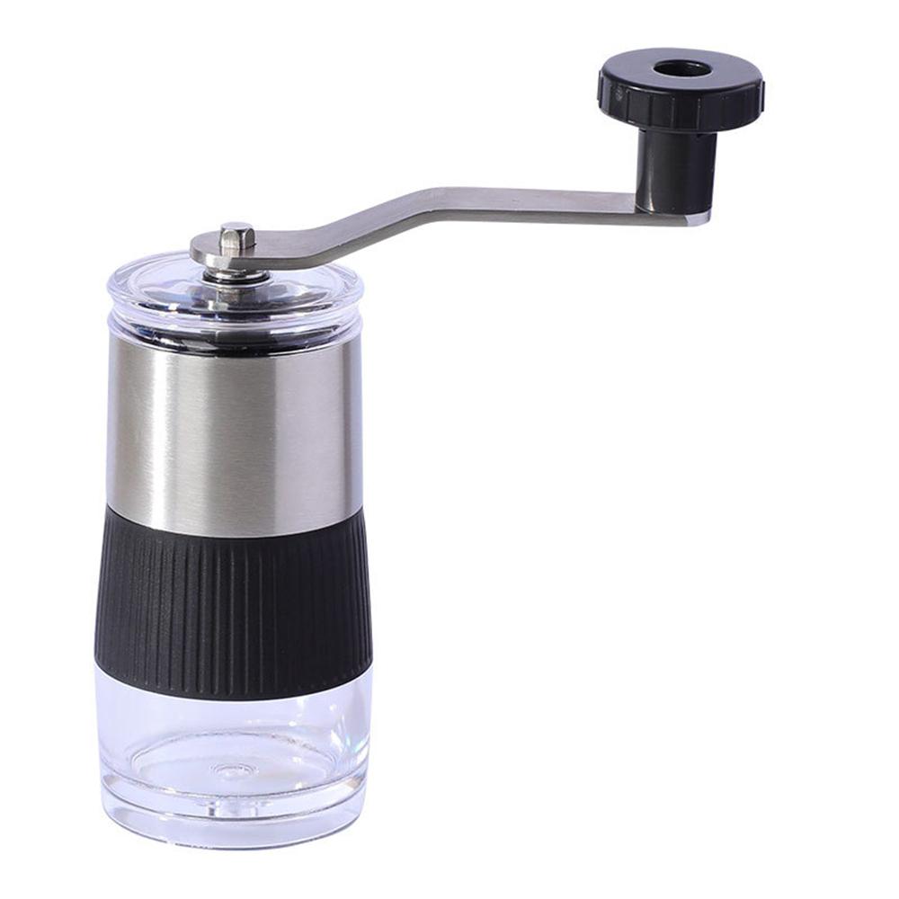 304 Stainless Steel Portable Hand-Crank Coffee Grinder Adjustable Coarseness and Fineness Manual Grinding Beans Machine