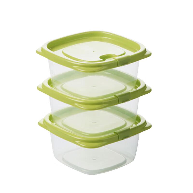 Chahua Food Grade Green Microwavable Storage Containers - 3 Pack
