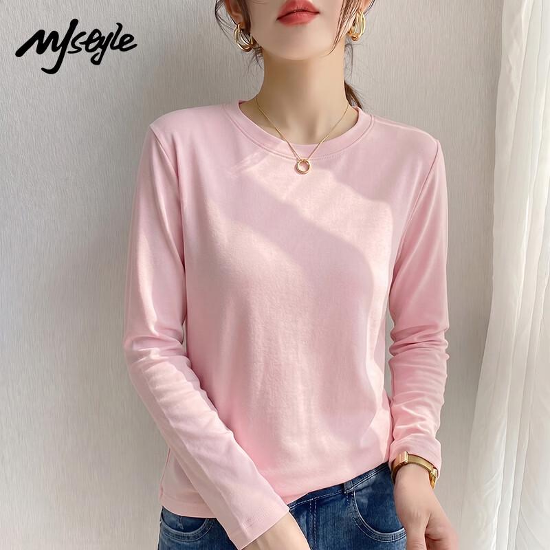 MJ STYLE Women's Pure Cotton Long Sleeve T-Shirt