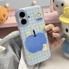 Simple Plaid Apple iPhone11promax Apple 11 Mobile Phone Case 11 Large Holes, White 11 Anti-drop 11 Hard 11.