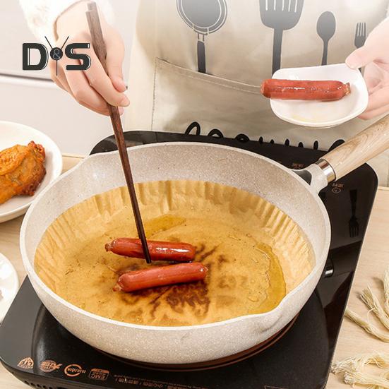 30ks vložka do vzduchových fritéz Potravinářský vodotěsný papír Vzduchové fritézy Kulatý papír do trouby pro domácí použití